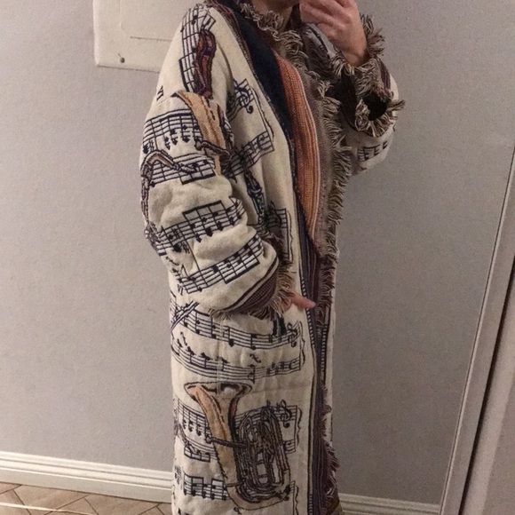 Handmade Sheet Music/Instruments Robe - Picture 3 of 4